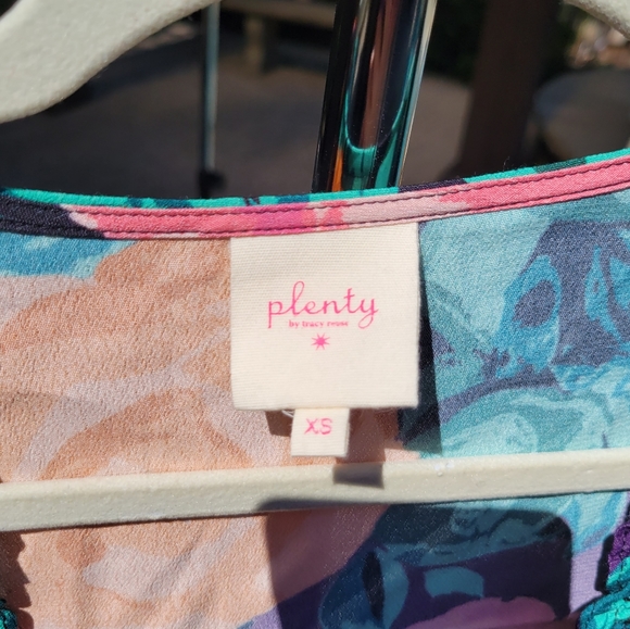 Nwot Plenty by Tracy Reese Puff-Sleeved Floral Blouse xs - Picture 6 of 14